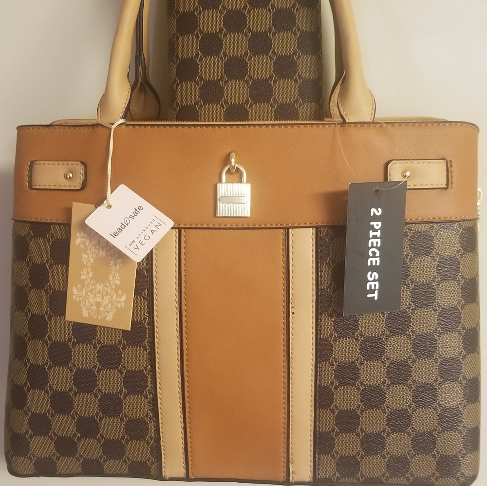 Vegan 2pc women's purse